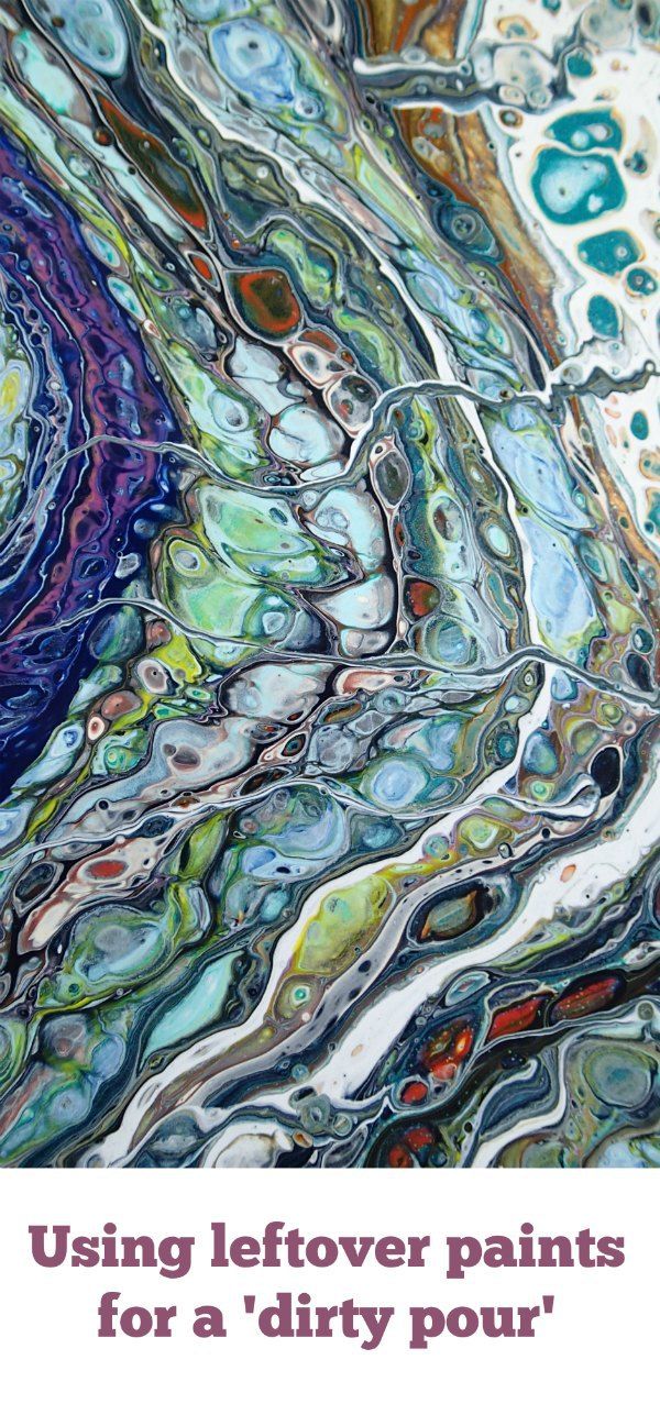 600x1277 How To Use Leftover Acrylic Paint In A Dirty Pour - How To Make Painting