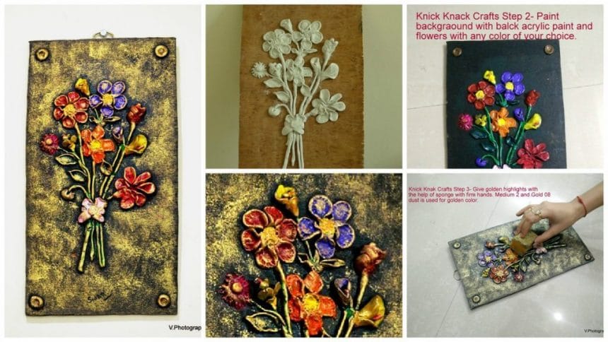 860x484 How To Make Beautiful Clay Painting Simple Craft Ideas - How To Make Painting