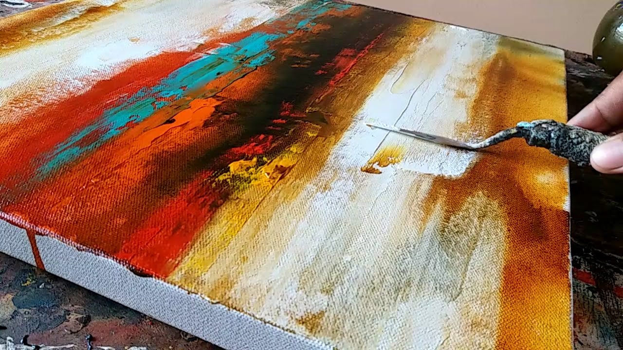 1280x720 Abstract Painting Easy How To Paint Acrylic Abstract Painting - Ho...