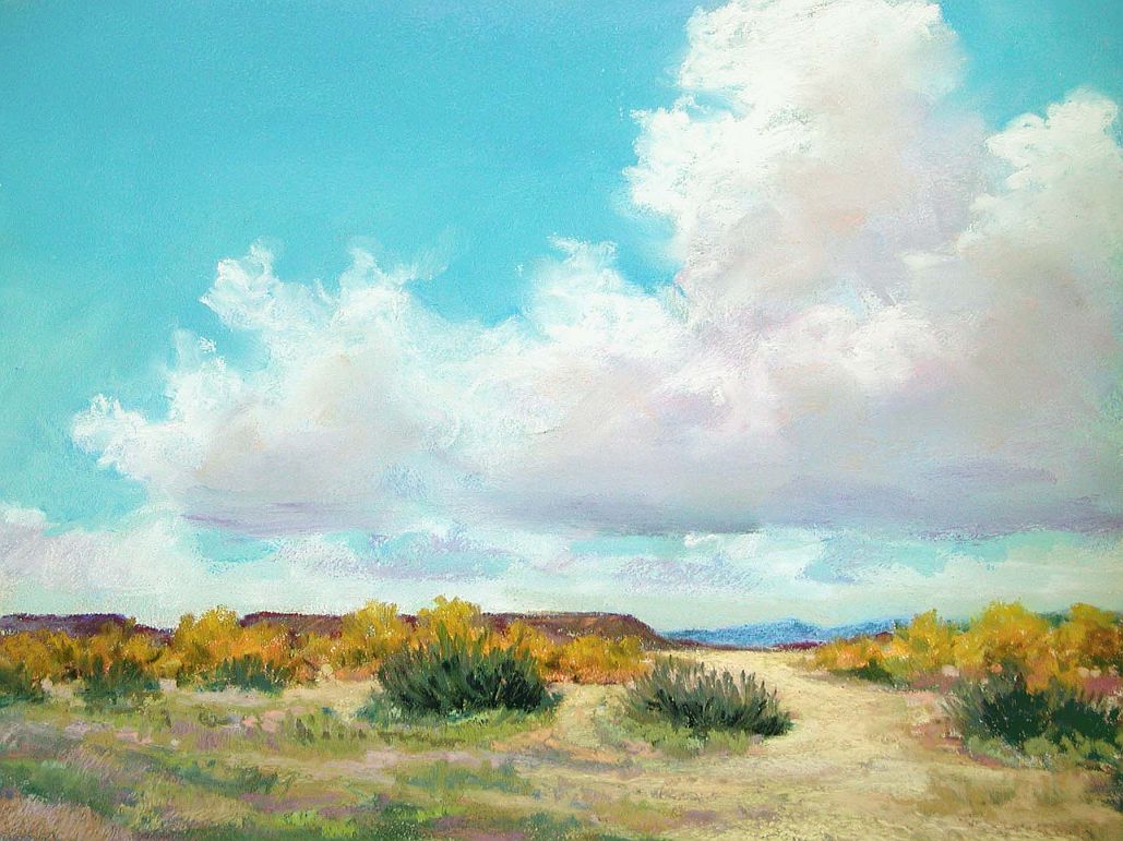 1029x771 Landscape Painting In Pastels Chapter Clouds - How To Painting With Pastels