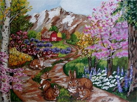 459x343 This Beautiful Acrylic Painting Is On A 9 X 12 Canvas Panel - How To Protect Acrylic Painting