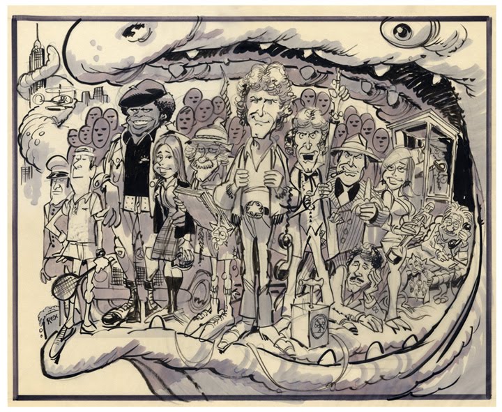 720x591 The Jack Davis Foundation Art Blog Don Imus Vs Howard Stern - Howard Stern Original Painting