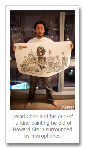 298x520 David Choe - Howard Stern Original Painting