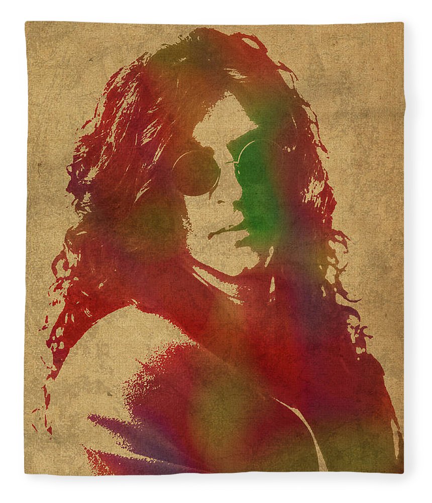 860x1000 Howard Stern Watercolor Portrait Fleece Blanket For Sale By Design - Howard Stern Painting