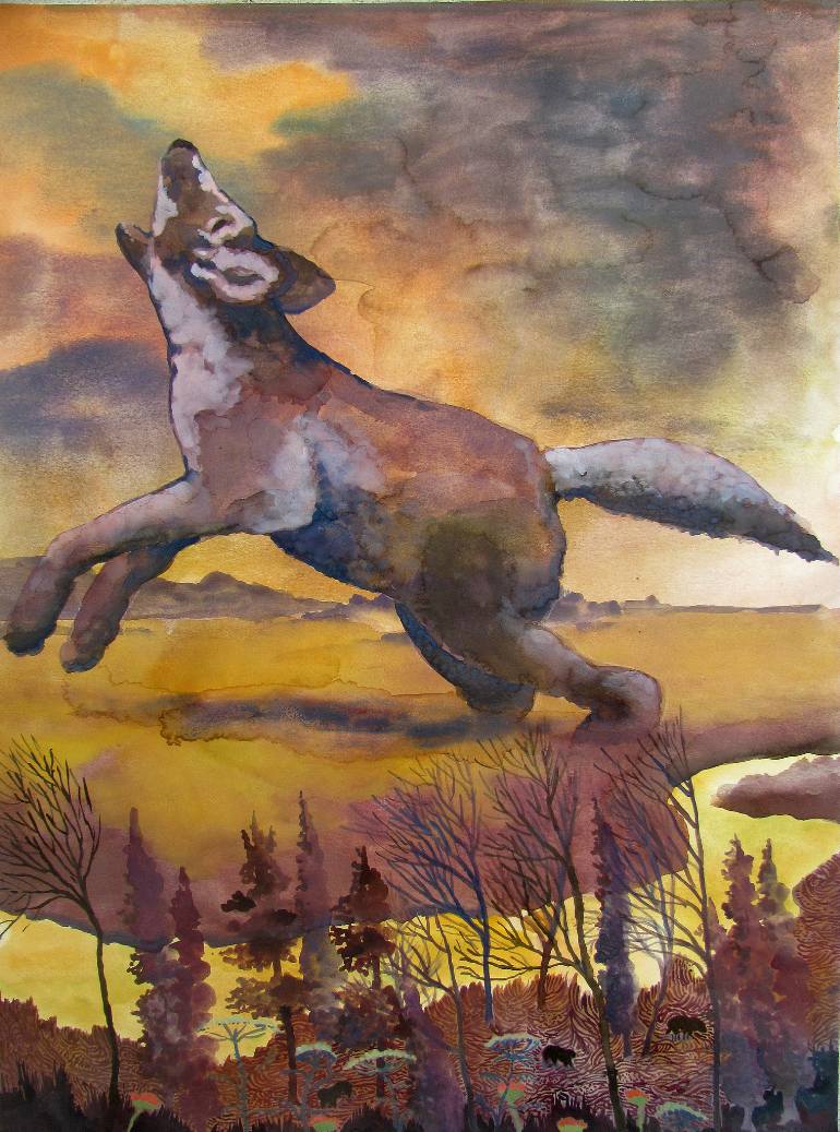 770x1037 Saatchi Art Howl Painting By James Huntley - Howl Painting