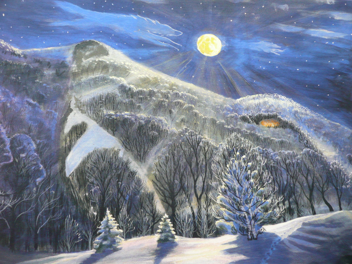 1500x1125 Wolf Art Animal Totem Howling Wolf Art Native American - Howling Wolf Painting