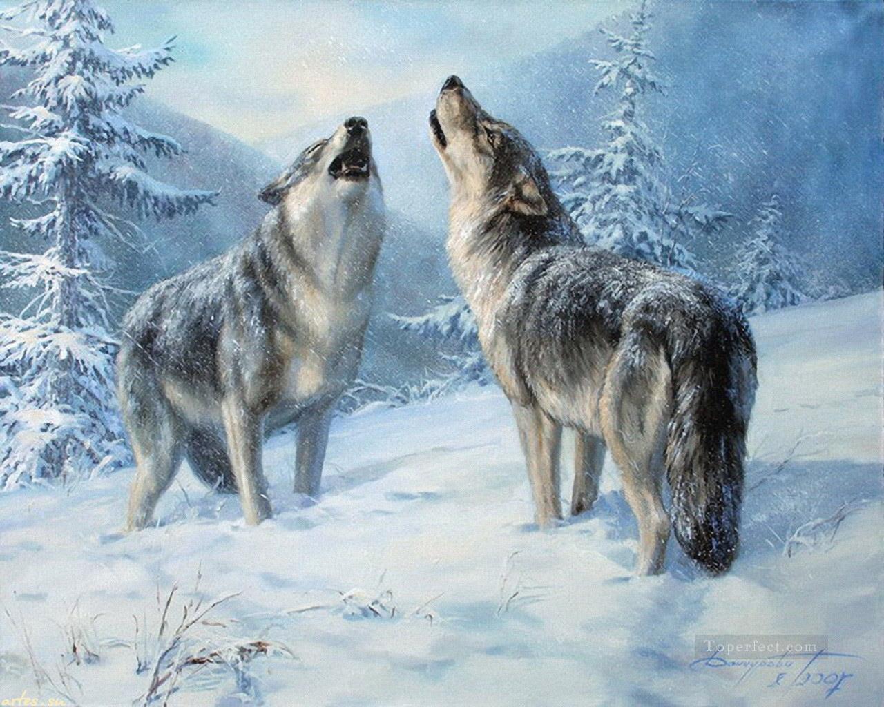 Howling Wolf Painting at PaintingValley.com | Explore collection of ...