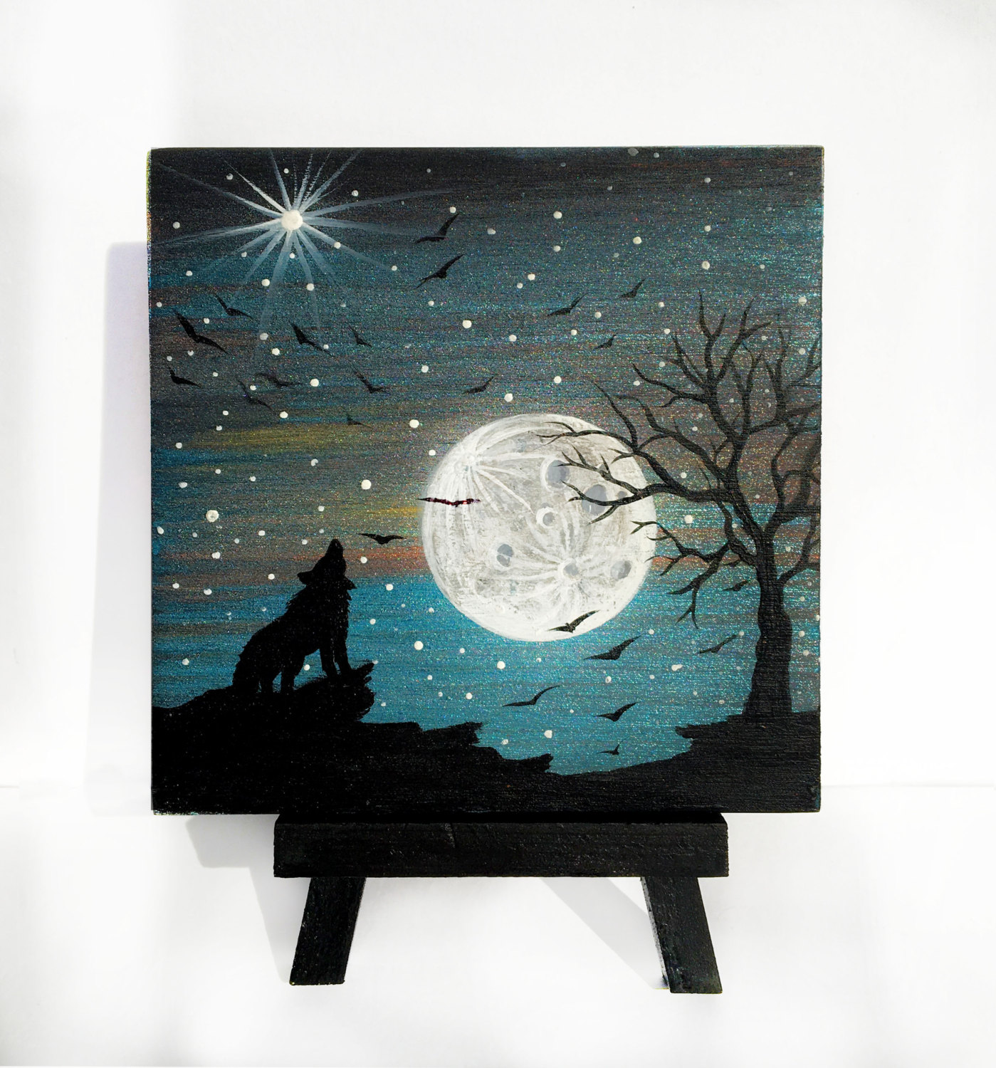 1399x1500 Wolf Howling - Howling Wolf Silhouette Painting