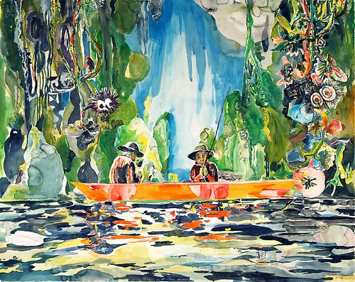 500x397 Santi Moix On Huckleberry Finn Brask Art Blog - Huck Finn Painting