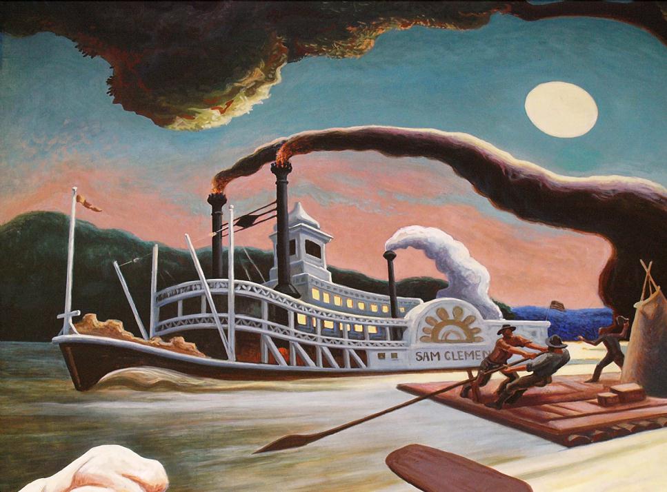 967x714 Online Museum - Huck Finn Painting