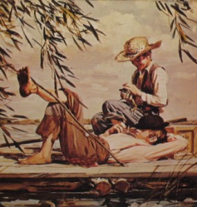 285x300 Year Of Mark Twain - Huck Finn Painting