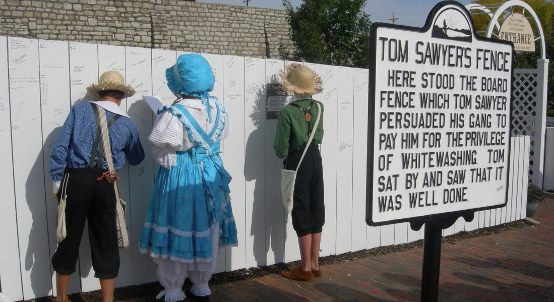 Huck Finn Painting Fence At PaintingValley Com Explore Collection Of   Huck Finn Painting Fence 15 