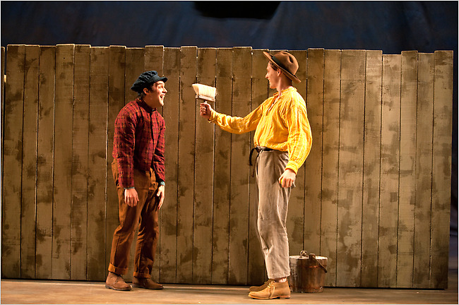 650x432 Tom Sawyer' Adaptation - Huckleberry Finn Fence Painting