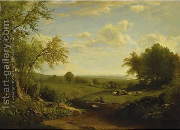 600x434 Hudson River Valley Richard William Hubbard Reproduction 1st Art - Hudson River Valley Painting