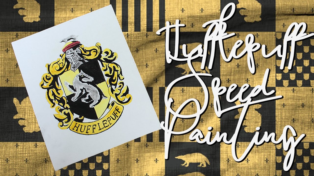 1280x720 Hufflepuff Crest Speed Painting L Harry Potter - Hufflepuff Painting