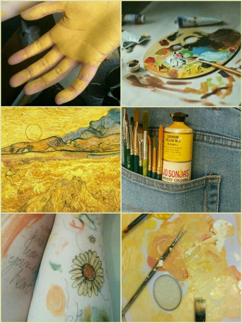 500x667 Badger Yellow Tumblr - Hufflepuff Painting