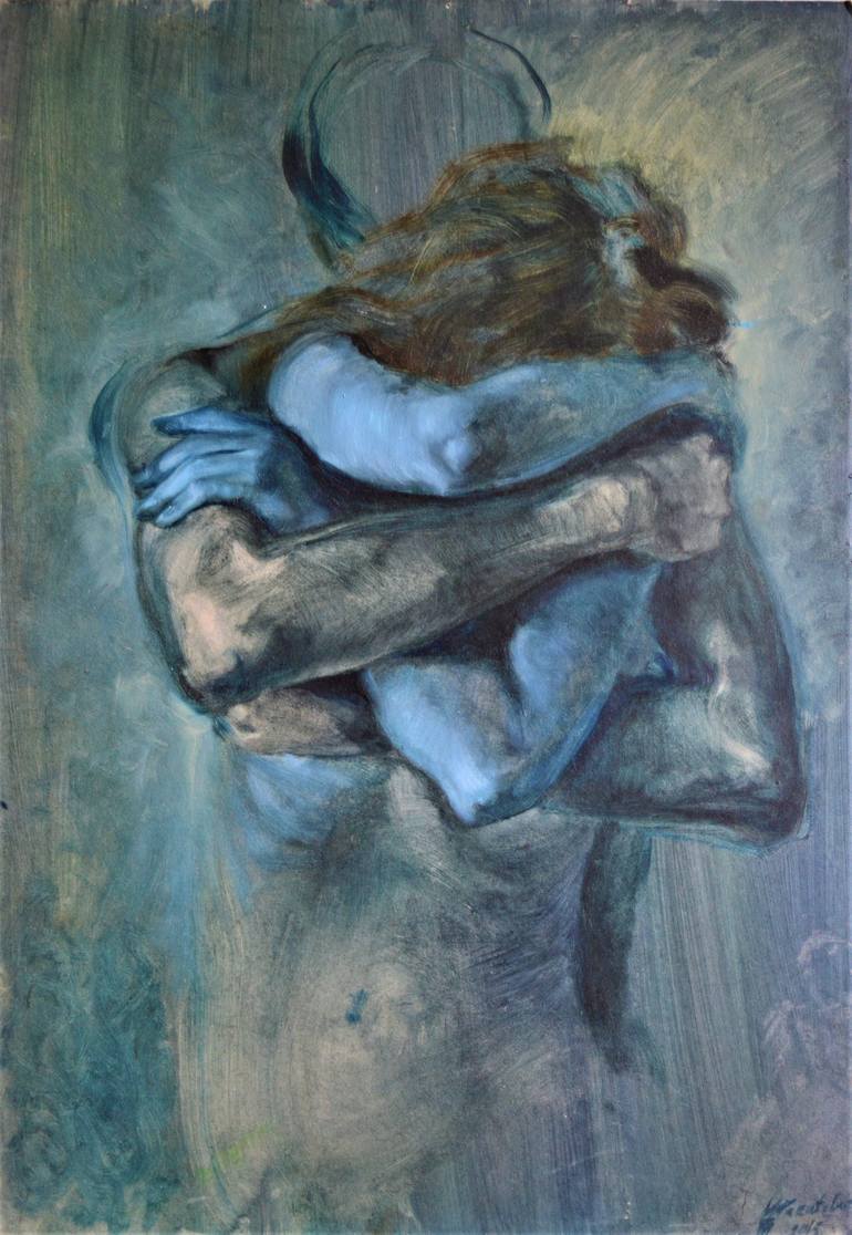 770x1116 Saatchi Art Hug Painting By Marijana - Hug Painting