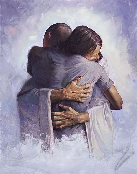 439x559 The Hug By Chris Hopkins. I Don'T Think Christian Painter Should - Hug Painting