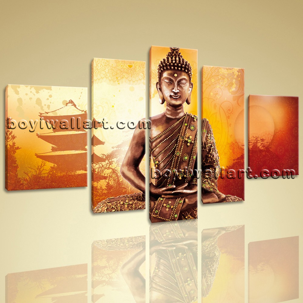 1000x1000 Huge Canvas Print Feng Shui Zen Wall Art Buddha Temple Framed Home - Huge Canvas Painting
