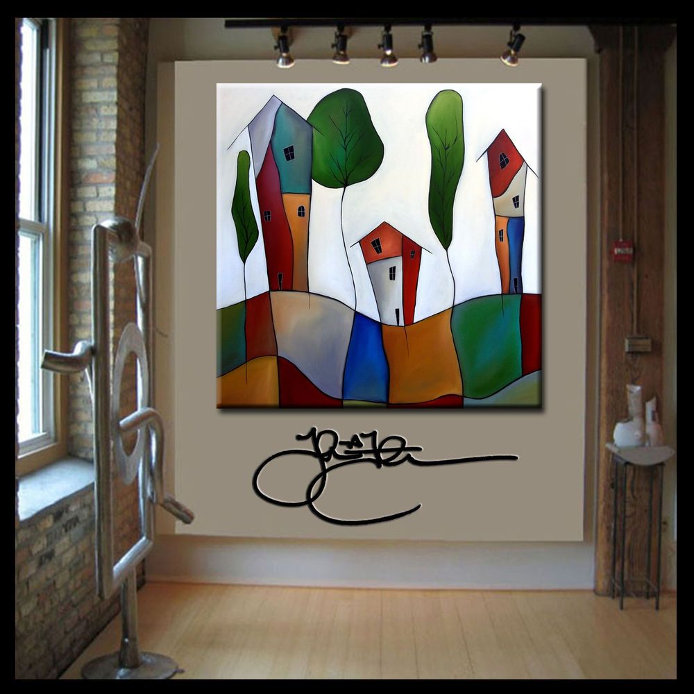 1000x1000 Original Abstract Modern Home Decor Wall Art Huge Canvas Painting - Huge Canvas Painting