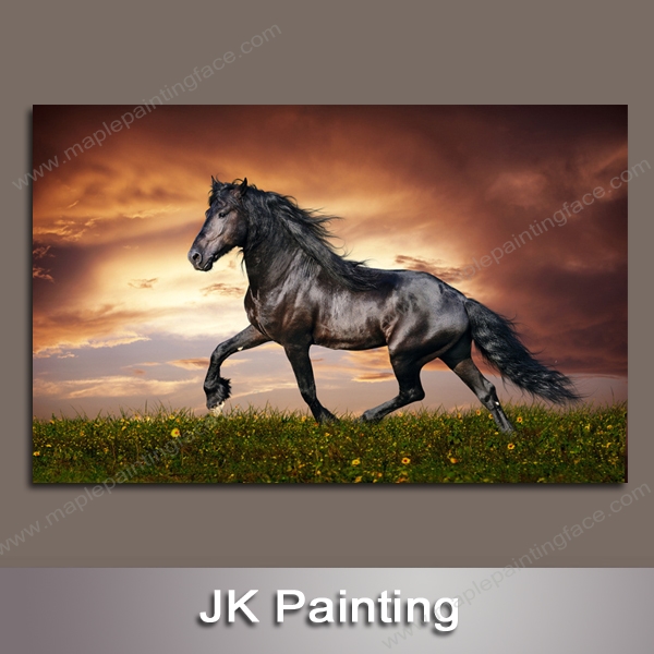 600x600 Huge Wall Art Canvas Oil Paintings Of Horse For Living Room Decor - Huge Horse Painting