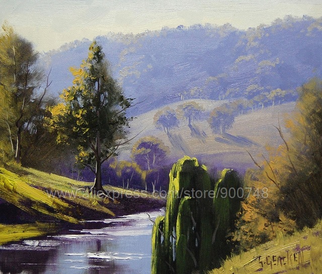 640x544 Coxs River Nsw Landscape Painting Commissioned Australian Fine Art - Huge Oil Painting