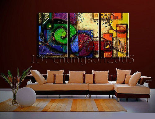 500x383 Framed!!! Modern Abstract Huge Canvas Art Oil Painting For Sale - Huge Oil Painting