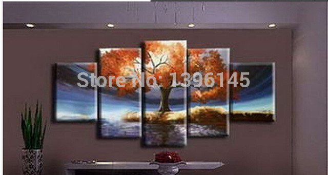 640x341 Hand Painted Wall Art Landscape Huge Oil Painting On Canvas Living - Huge Oil Painting