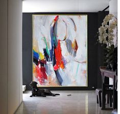235x224 Handmade Extra Large Contemporary Painting, Huge Abstract Canvas - Huge Painting