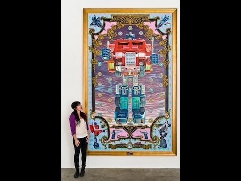 480x360 Huge Transformers Art In Time Lapse. Optimus Prime Oil Painting - Huge Painting