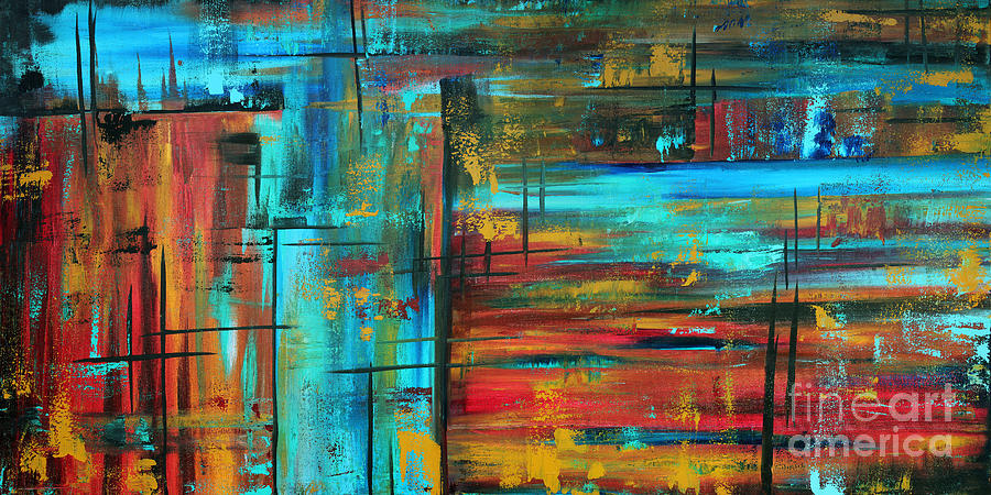 900x450 Enormous 3x5 Abstract Art Huge Original Contemporary Painting Into - Huge Painting