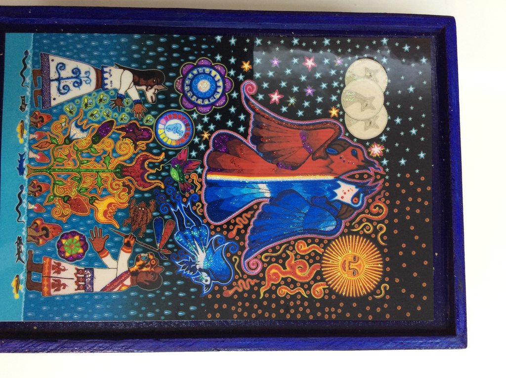 1024x765 Huichol Art Puzzle Ta 02 Regalitogifts - Huichol Painting