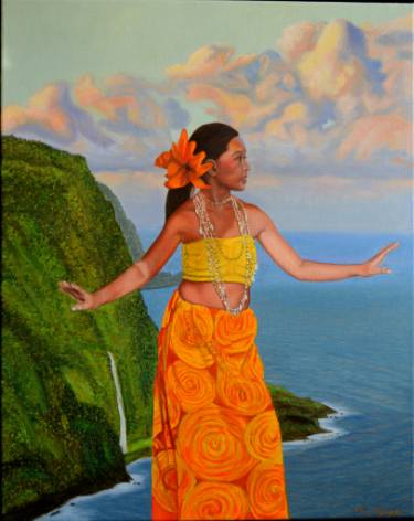 Hula Dancer Painting at PaintingValley.com | Explore collection of Hula ...