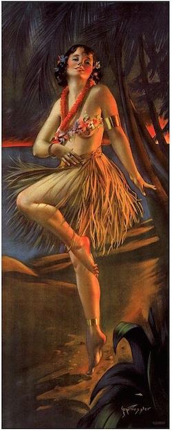 250x625 How America's Obsession With Hula Girls Almost Wrecked Hawai'I - Hula Dancer Painting