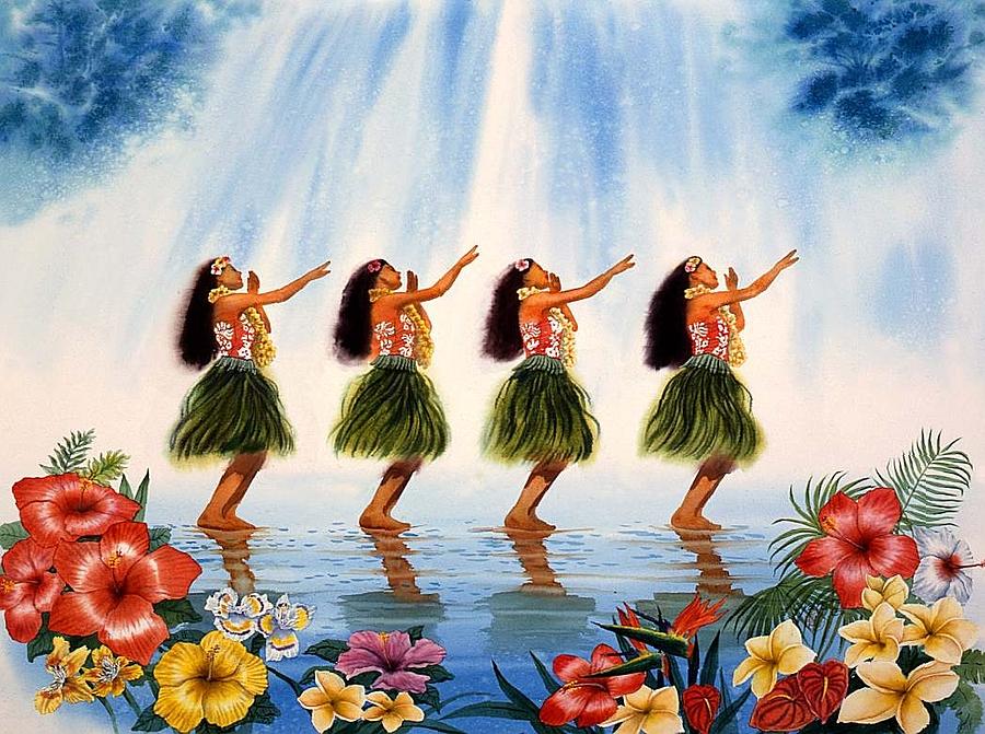 Hula Dancer Painting at PaintingValley.com | Explore collection of Hula ...