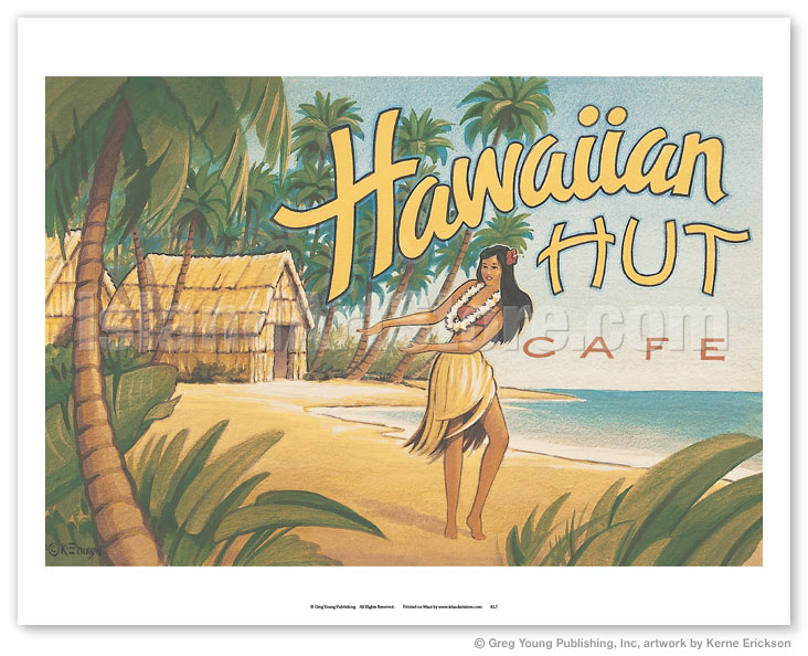 732x594 Fine Art Prints Amp Posters - Hula Dancer Painting
