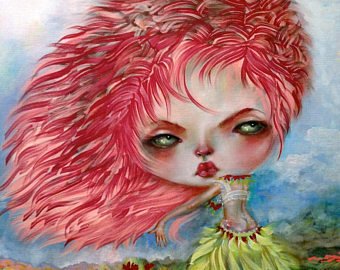 340x270 Hula Girl Painting Etsy - Hula Girl Painting