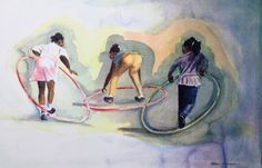 236x151 Hula Hoop Painting - Hula Hoop Painting