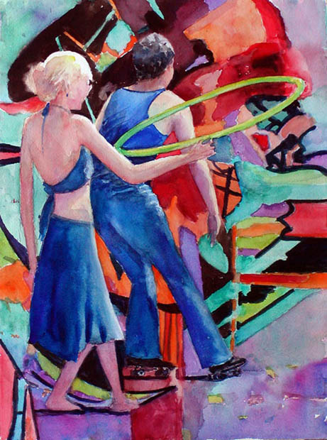 461x620 Welcome To My Website - Hula Hoop Painting
