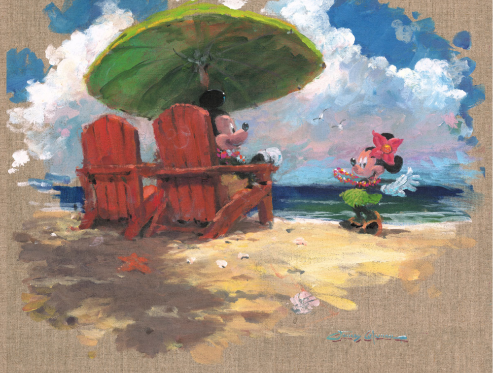 1000x758 Shore Front Hula Michael Godard Art Gallery Amp Store - Hula Painting
