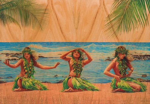 500x345 Spirit Art Studio Honu Hula - Hula Painting