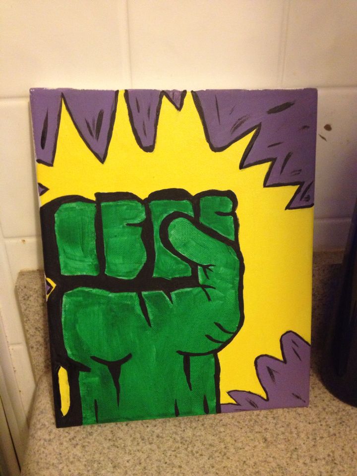 720x960 Hulk Canvas It's A Paint Party! Canvases - Hulk Canvas Painting