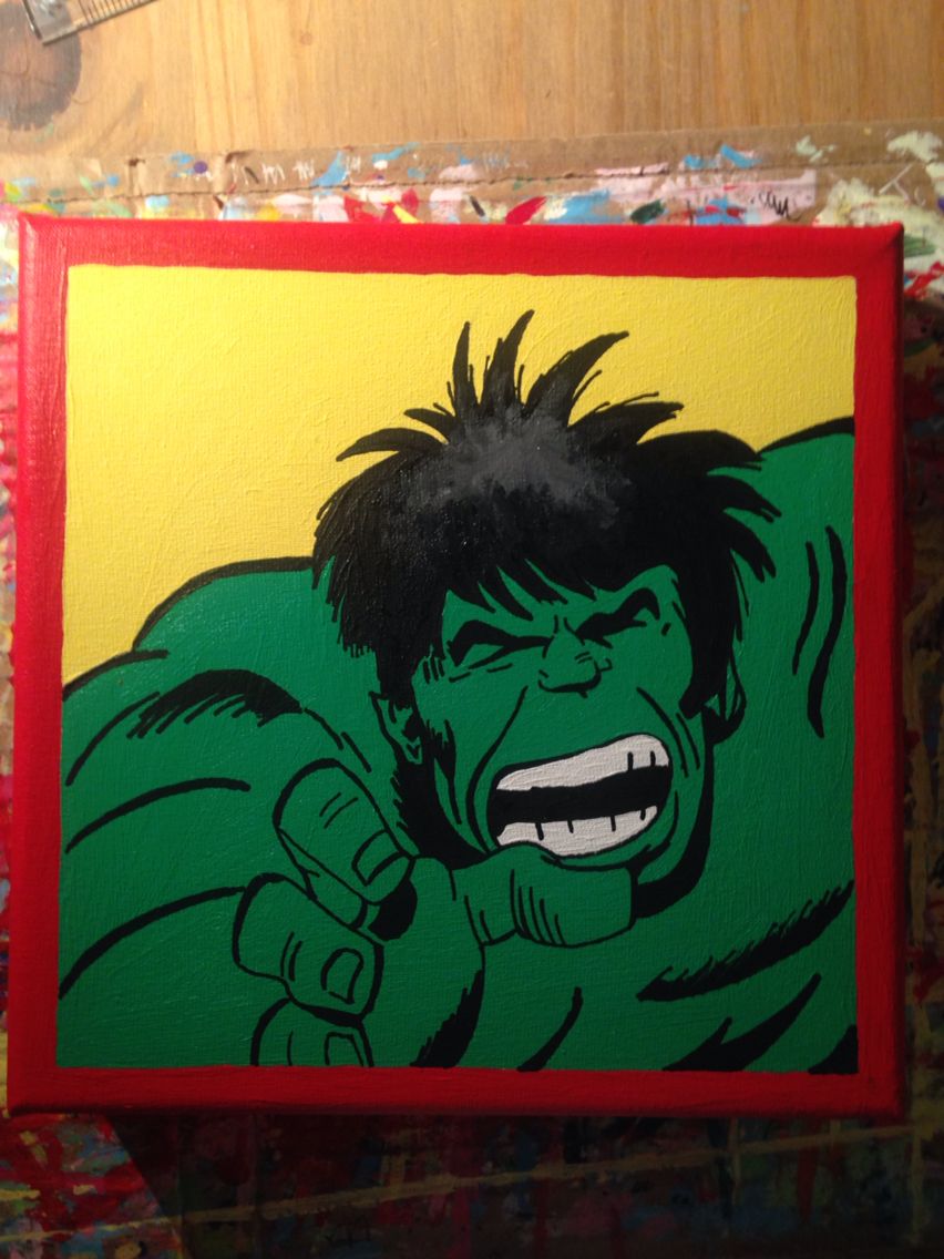 852x1136 Hulk On Canvas Painting Pop S, Canvases And Paintings - Hulk Canvas Painting