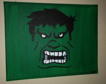 340x270 Hulk Painting Etsy - Hulk Canvas Painting