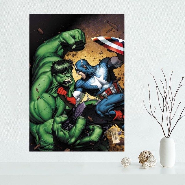640x640 Incredible Hulk Canvas Poster Custom Canvas Painting Poster Print - Hulk Canvas Painting