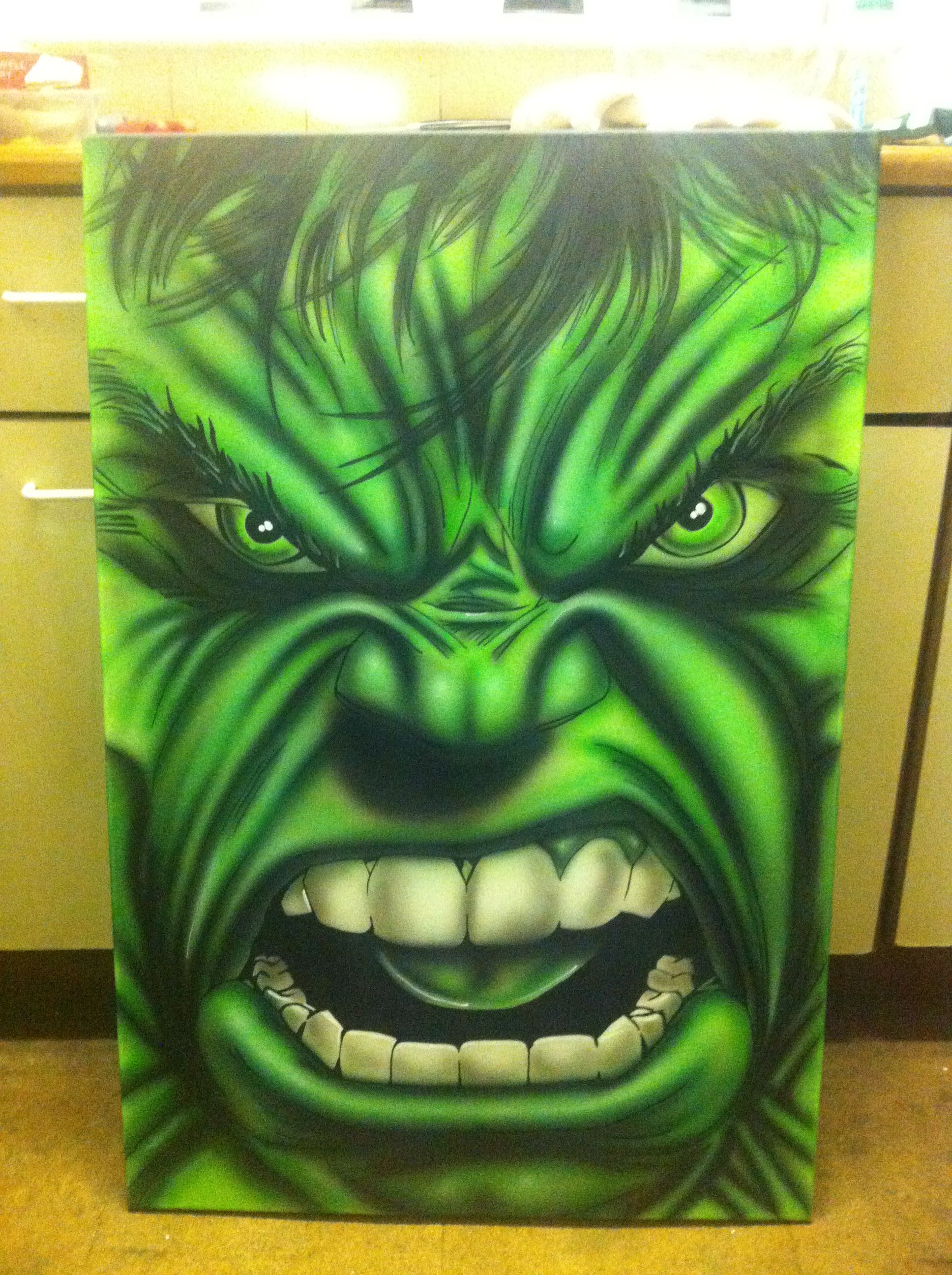 1936x2592 My Finished - Hulk Canvas Painting