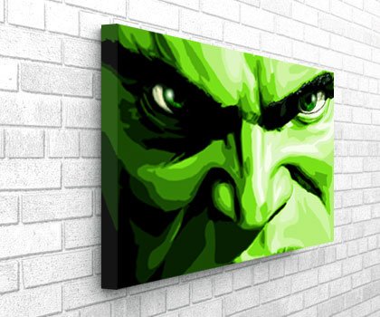 420x350 The Incredible Hulk Blockmount Canvas Print Amazon.co.uk Kitchen - Hulk Canvas Painting