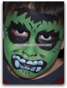 Hulk Face Painting at PaintingValley.com | Explore collection of Hulk ...