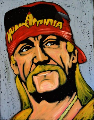 400x510 Hulk Hogan Speed Painting By Artist Tim Decker. Tim's Amazing - Hulk Hogan Painting