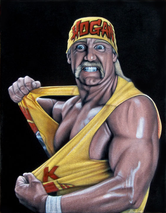 564x720 Hulk Hogan By Brucewhite - Hulk Hogan Painting